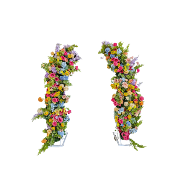 Horn Flower Arch RENTAL - Multicolor