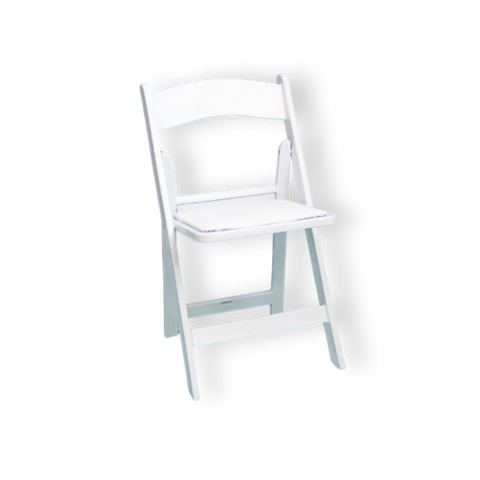 Garden Folding Chair RENTAL - White